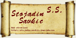 Stojadin Savkić vizit kartica